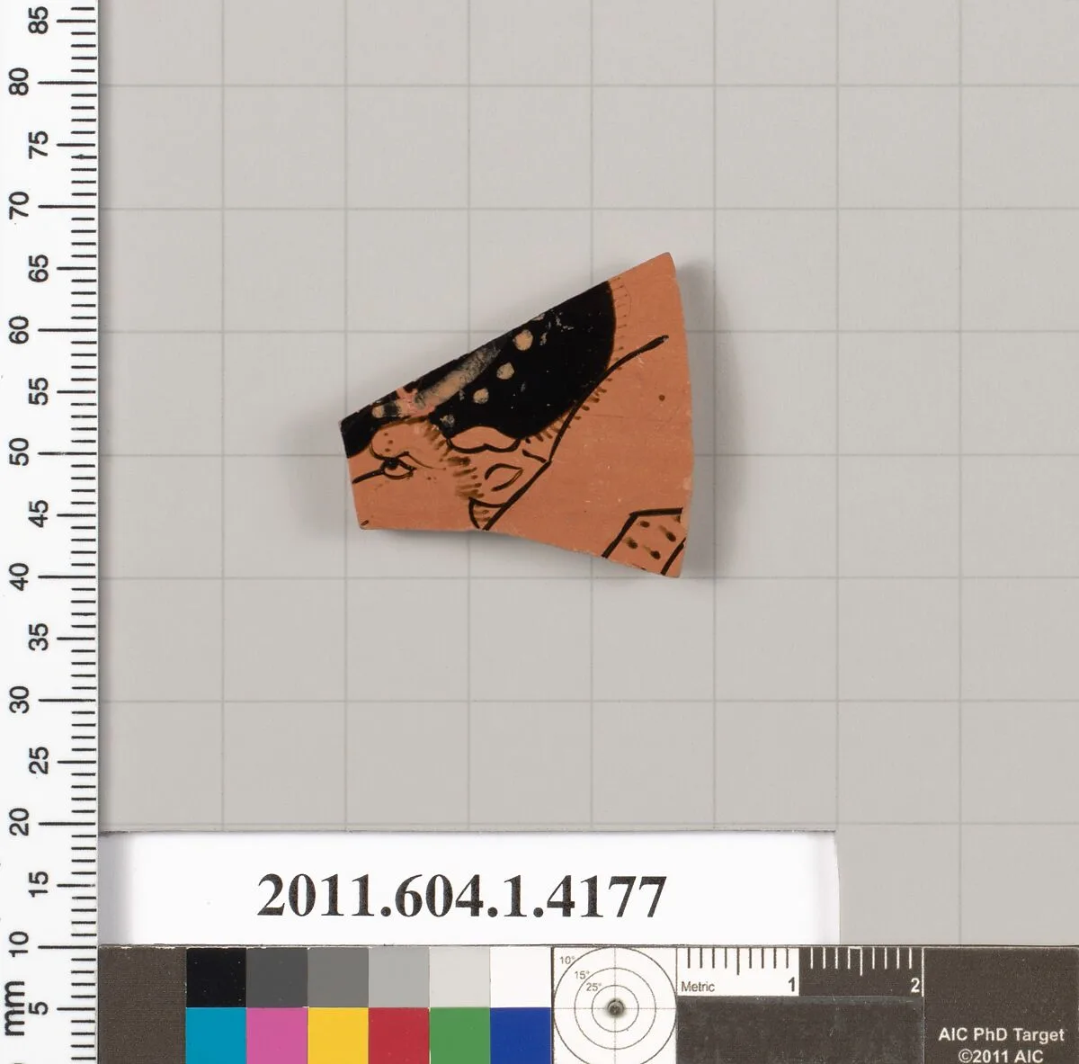 Terracotta fragment of a kylix (drinking cup) — Unknown