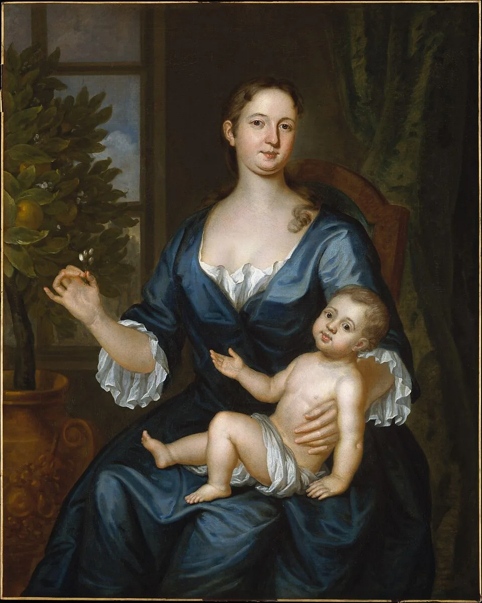 Mrs. Francis Brinley and Her Son Francis — John Smibert