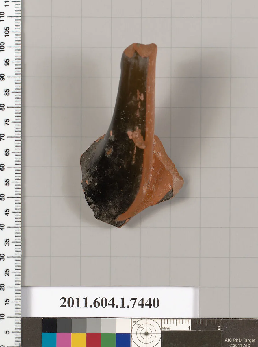 Terracotta fragment of a kylix (drinking cup) — Unknown