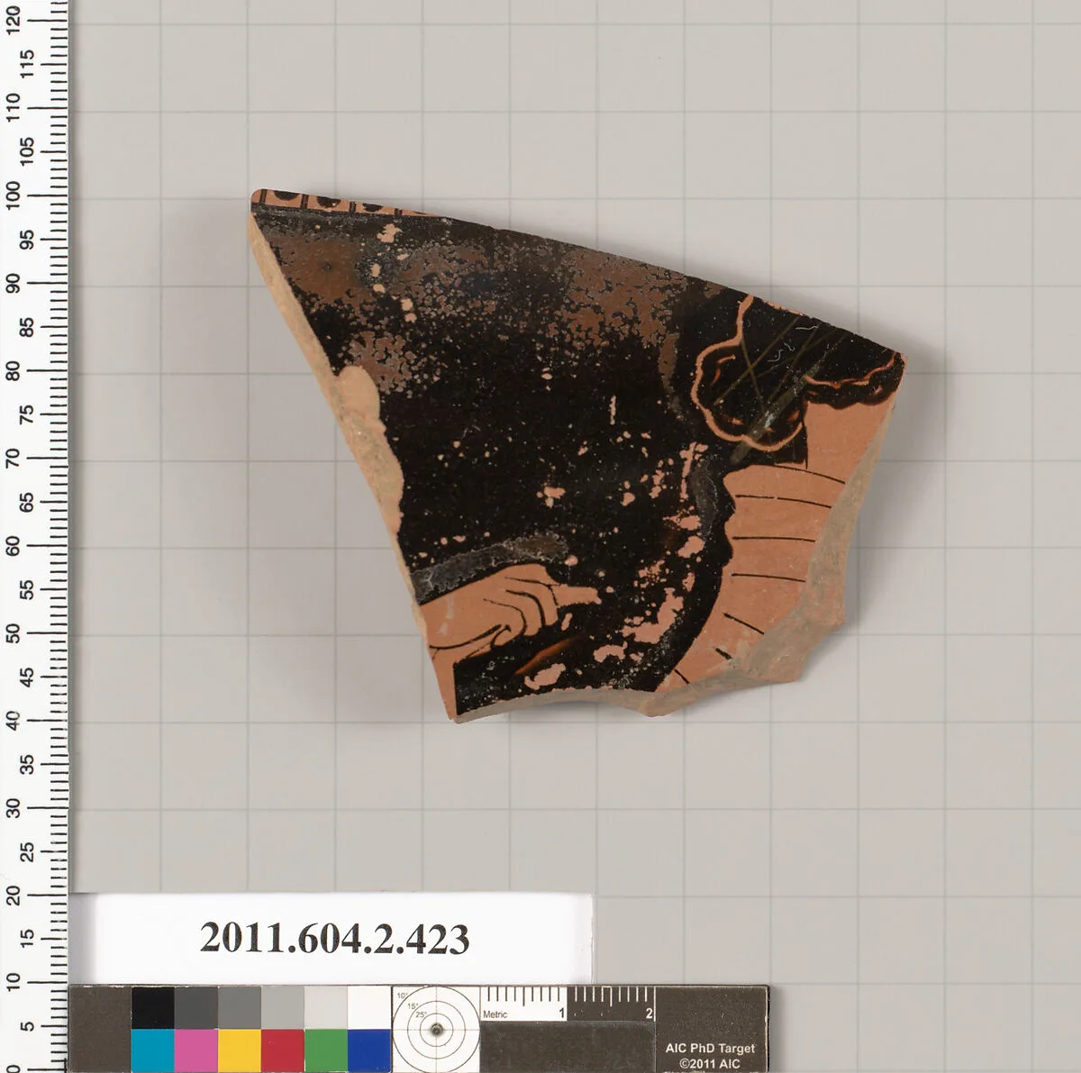 Terracotta fragment of a column-krater (bowl for mixing wine and water) — Unknown