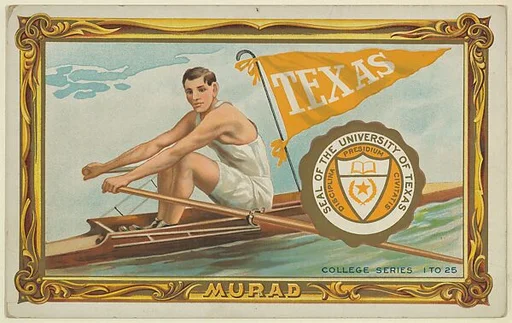 Texas University, version two, part of the College Series cabinet cards (T6)