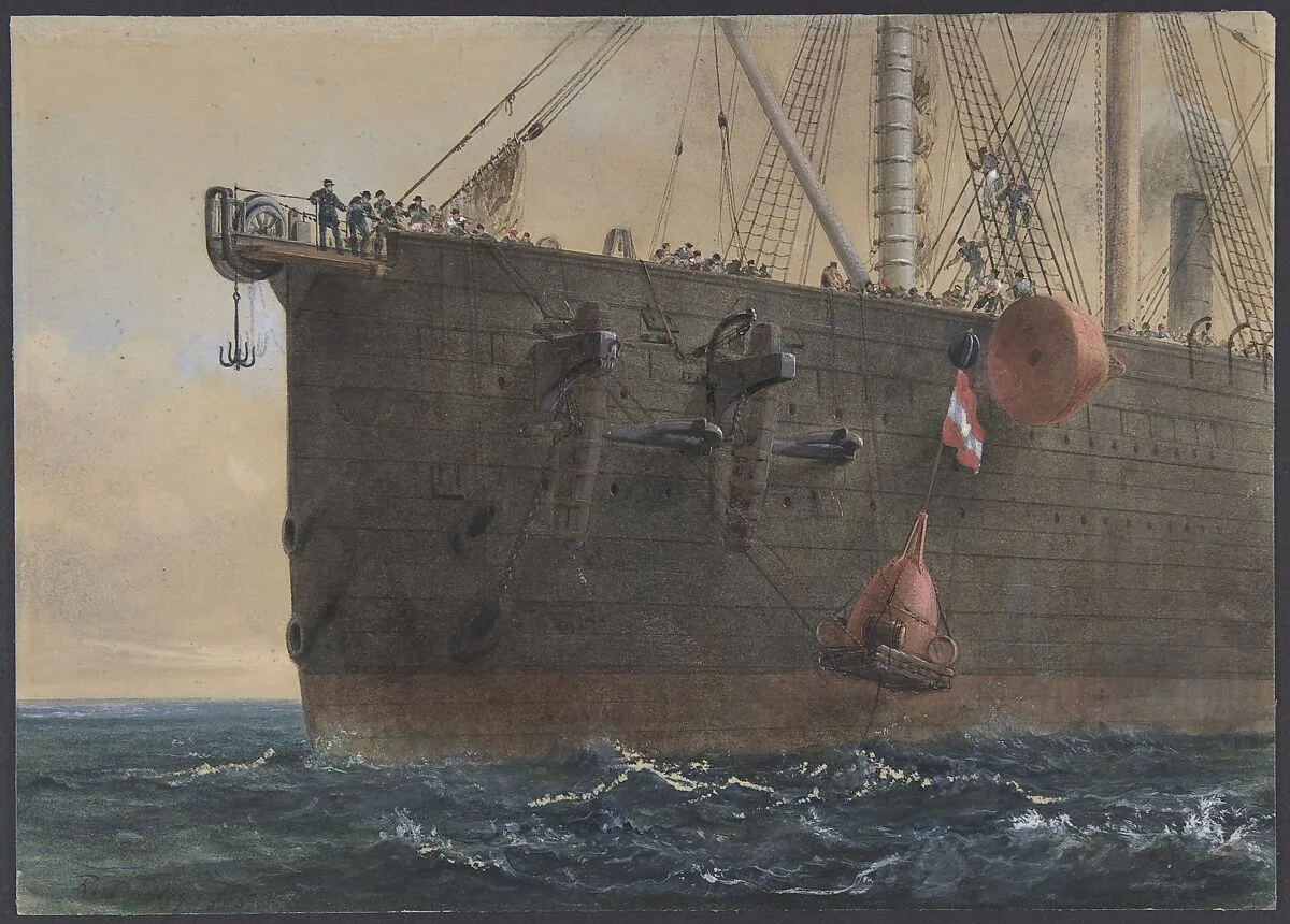 In the Bows of the Great Eastern: The Cable Broken and Lost, Preparing to Grapple, August 2nd, 1865 — Robert Charles Dudley