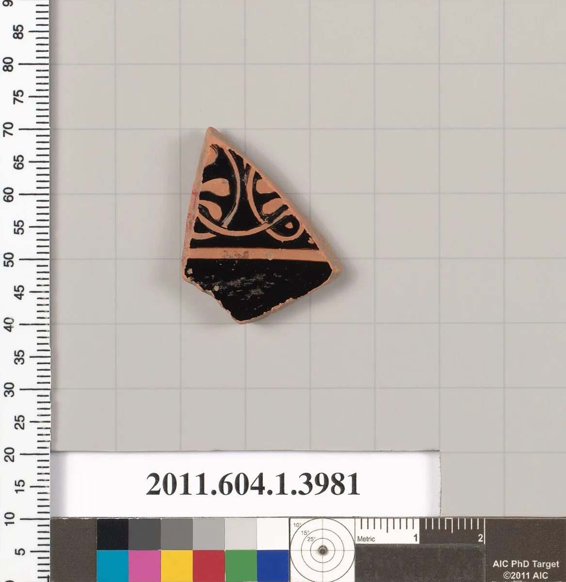 Terracotta fragment of a kylix (drinking cup) — Unknown