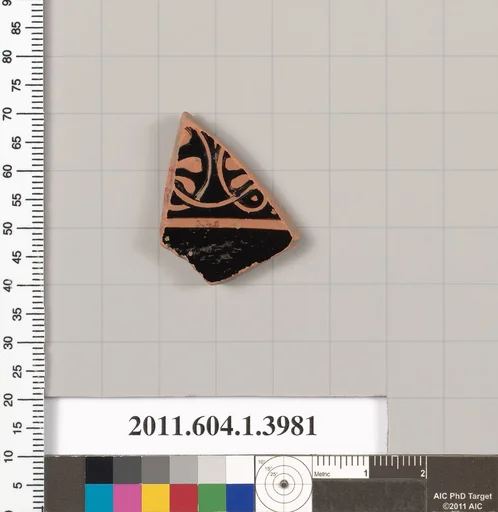 Terracotta fragment of a kylix (drinking cup)