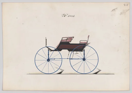 Design for 4 seat Phaeton, no top, no. 3069