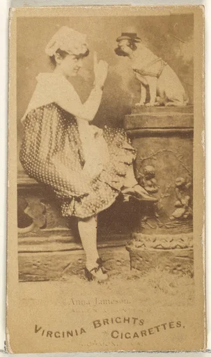 Anna Jameson, from the Actors and Actresses series (N45, Type 1) for Virginia Brights Cigarettes