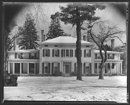 [Rear View of Greek Revival House, Residence of Gifford Cochran, Croton Falls, New York]