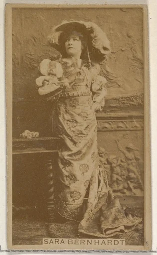 Sara Bernhardt, from the Actors and Actresses series (N45, Type 8) for Virginia Brights Cigarettes
