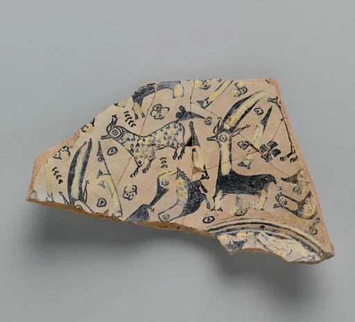 Buff Ware Fragment with Animal Decoration