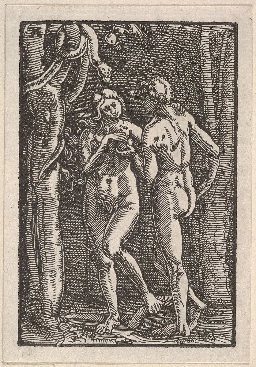 The Fall of Man, from The Fall and Salvation of Mankind Through the Life and Passion of Christ — Albrecht Altdorfer