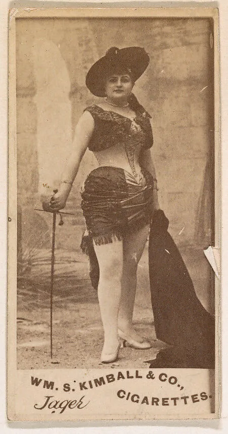 Mlle. Jager, from the Actresses series (N203) issued by Wm. S. Kimball & Co. — William S. Kimball & Company