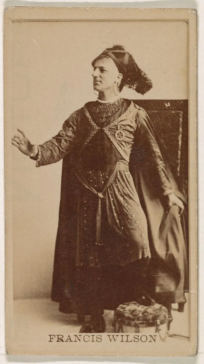 Francis Wilson, from the Actresses series (N245) issued by Kinney Brothers to promote Sweet Caporal Cigarettes — Kinney Brothers Tobacco Company