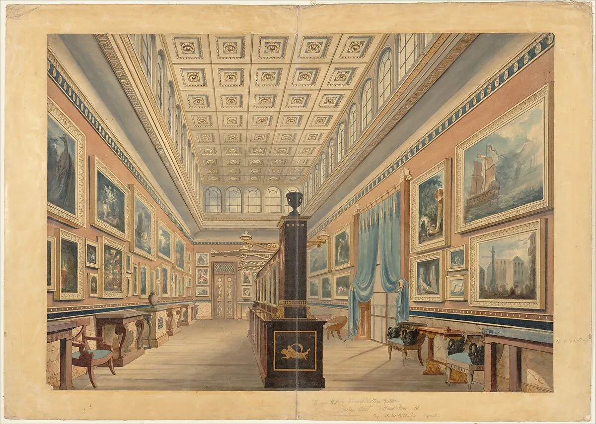 The Flemish Picture Gallery, the Mansion of Thomas Hope, Duchess Street, Portland Place — Robert William Billings
