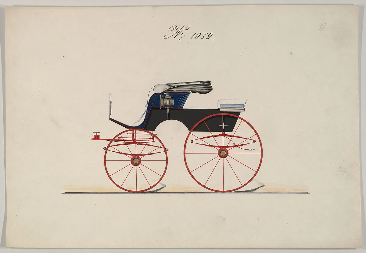Design for Stanhope Phaeton, no. 1059 — Brewster & Co.