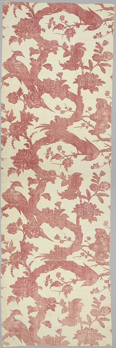 Piece with pheasants and exotic flowers — Bromley Hall Printworks|Talwin Family