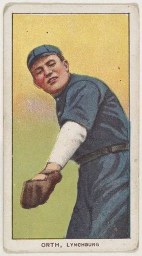 Orth, Lynchburg, Virginia League, from the White Border series (T206) for the American Tobacco Company