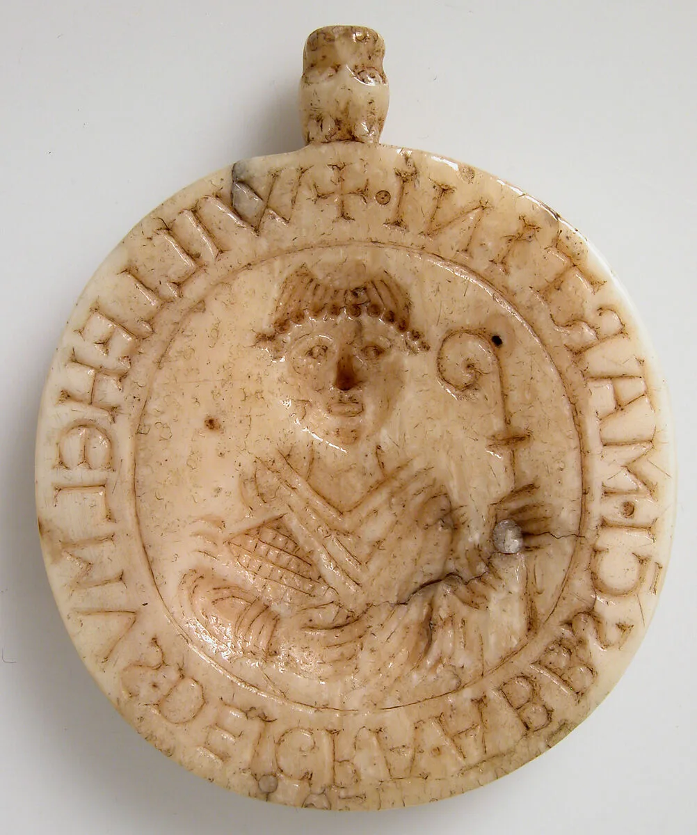 Seal Matrix with Abbot William of Gross St. Martin and Saint Martin — Unknown