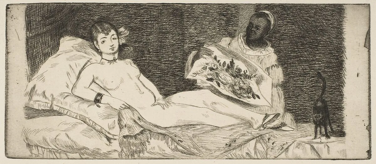 Olympia (published plate) — Edouard Manet