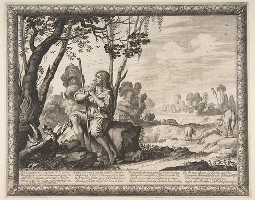 The Prodigal Son Guarding Pigs