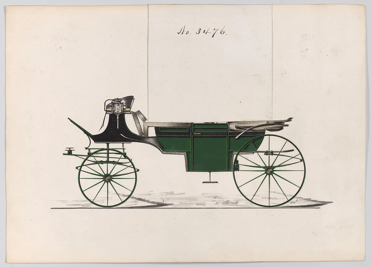 Design for Landau, No. 3476 — Brewster & Co.