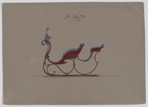 Design for Rumble Sleigh, no. 3670