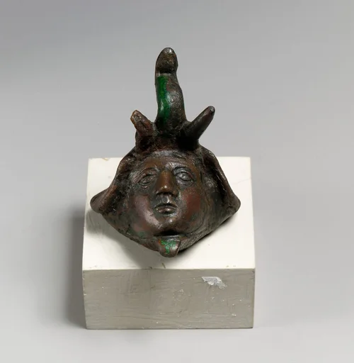 Head with elephant spoils
