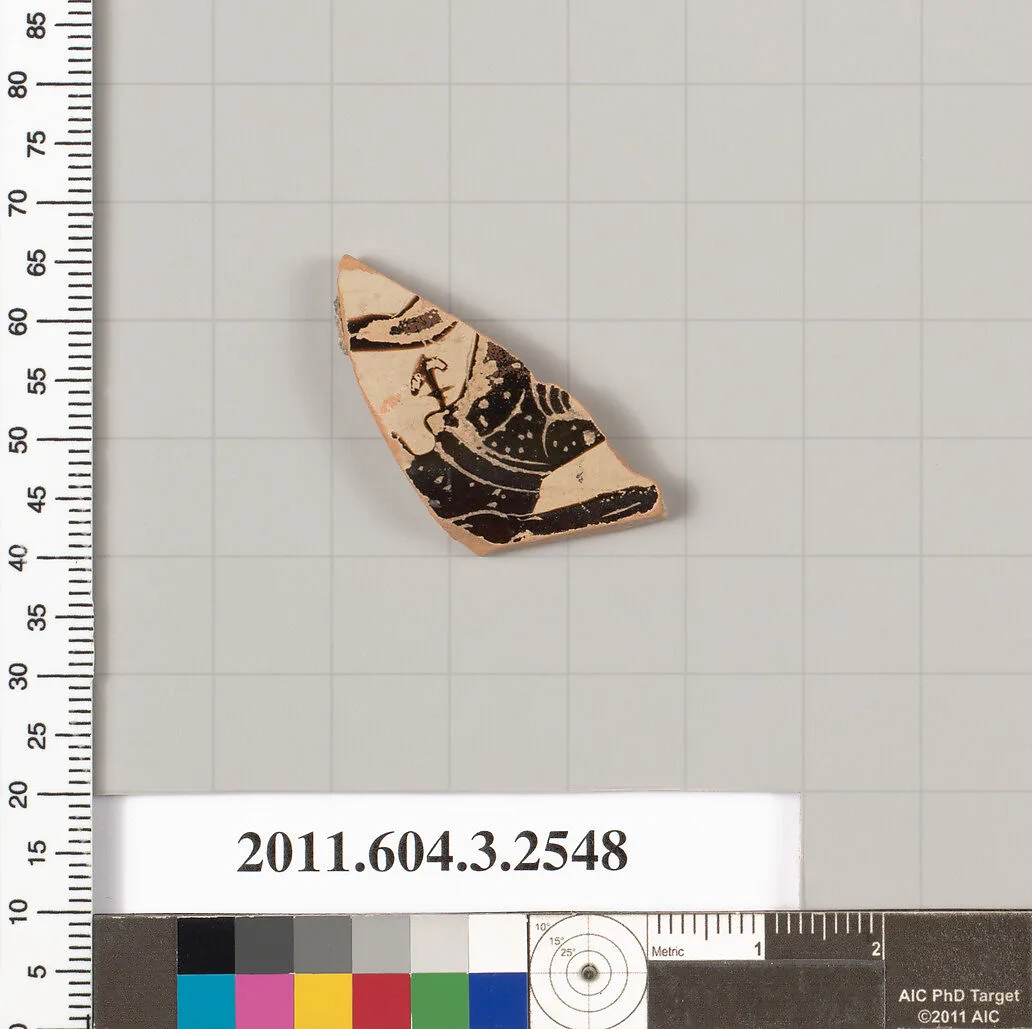 Terracotta fragment of a kylix (drinking cup) — Unknown