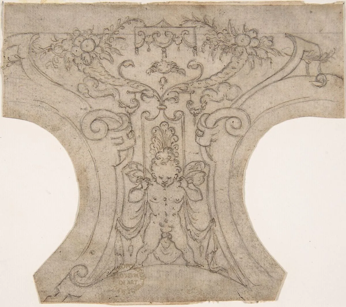 Decoration for a Spandrel in a Cove — Anonymous, Italian, 16th century