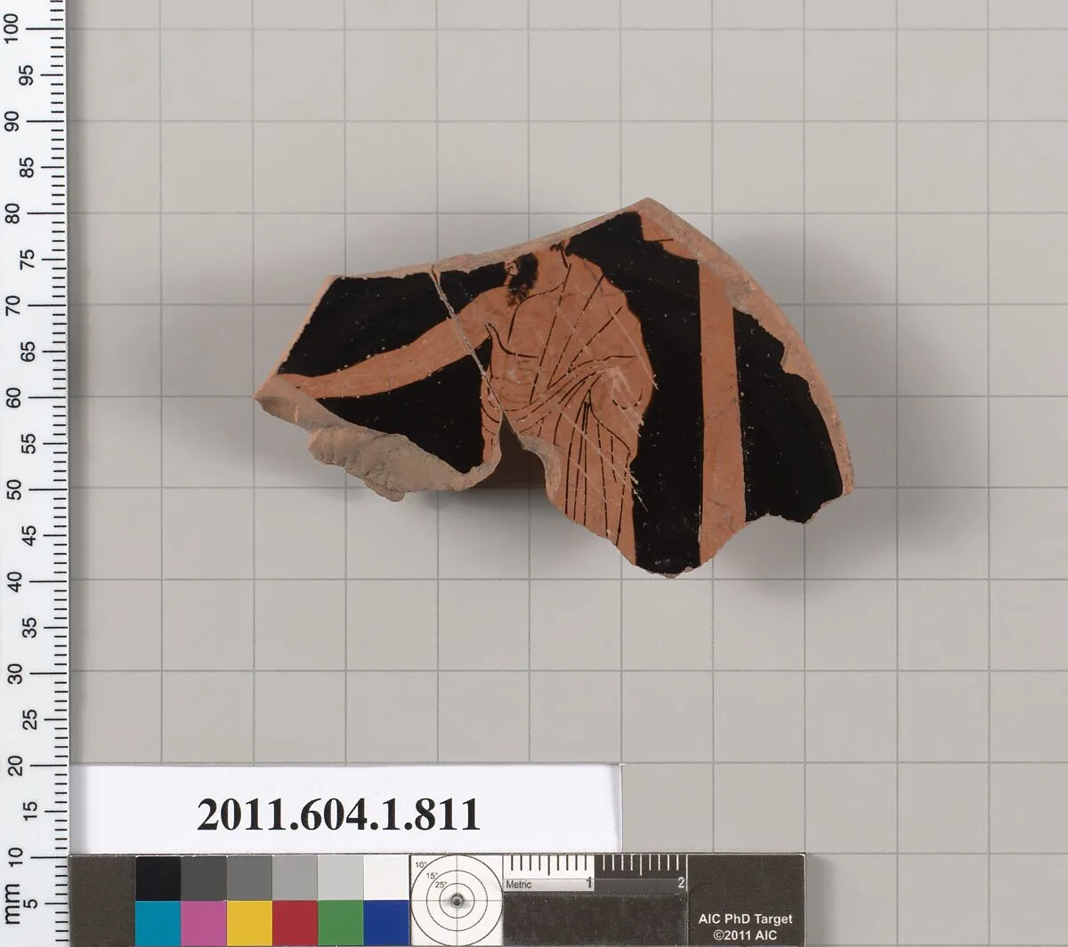 Terracotta fragment of a kylix (drinking cup) — Unknown