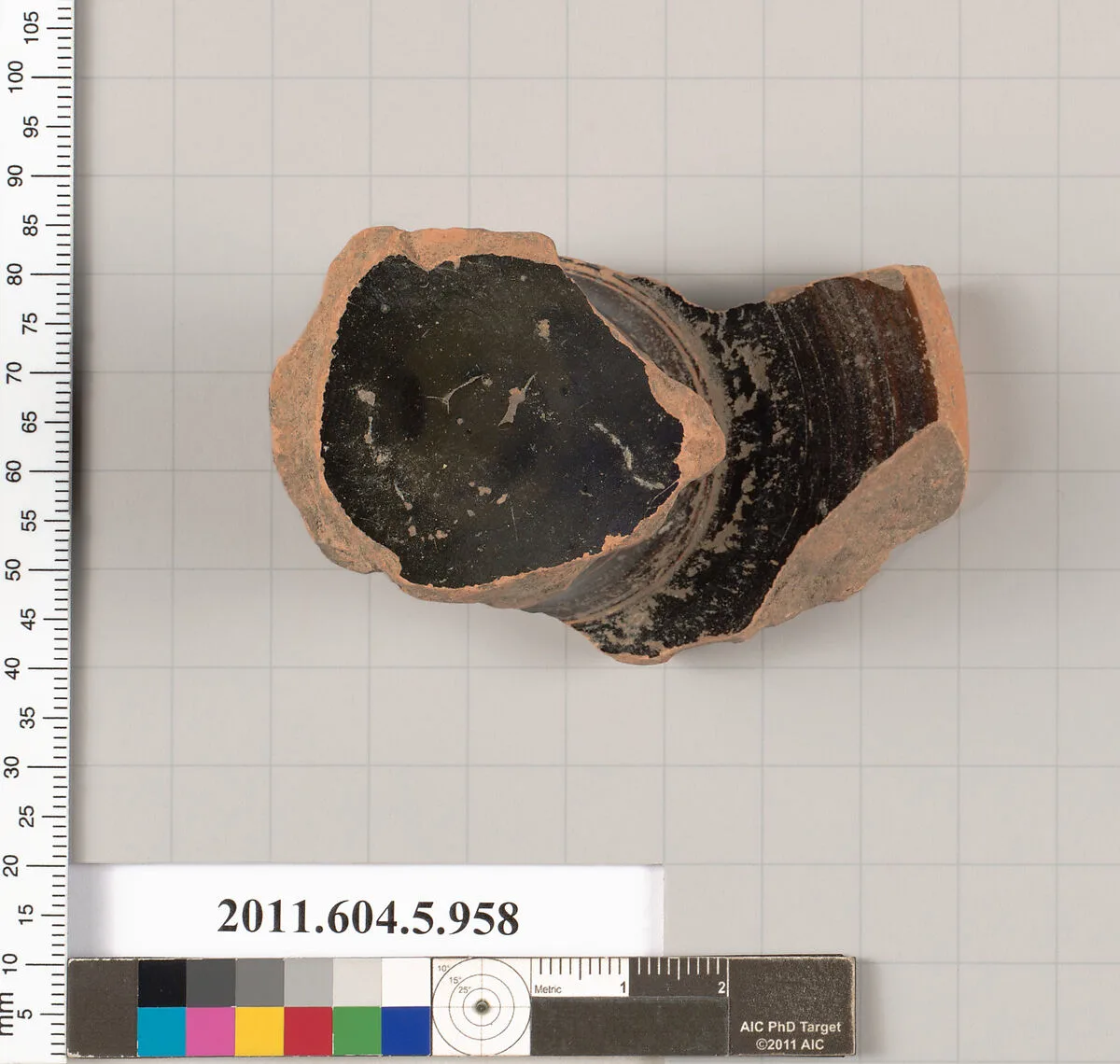 Terracotta fragment of a kylix (drinking cup) — Unknown