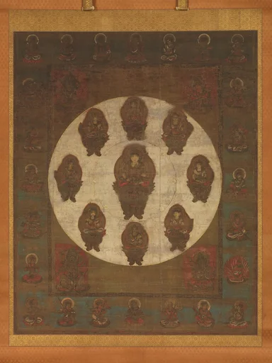 八字文殊曼荼羅図|Mandala of the Bodhisattva Monju (Manjushri) of the Eight Syllables