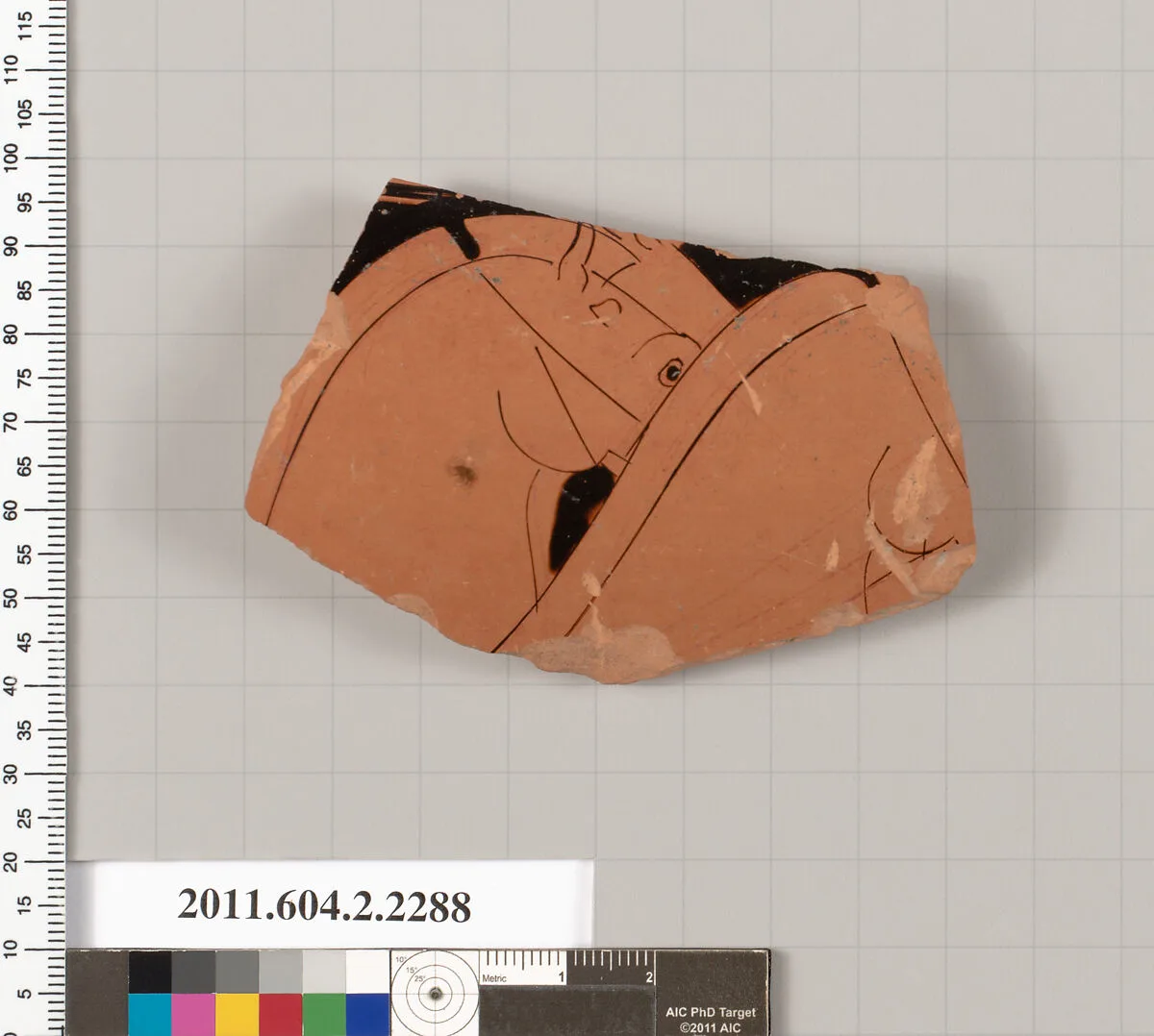 Terracotta fragment of a column-krater (bowl for mixing wine and water)? — Unknown