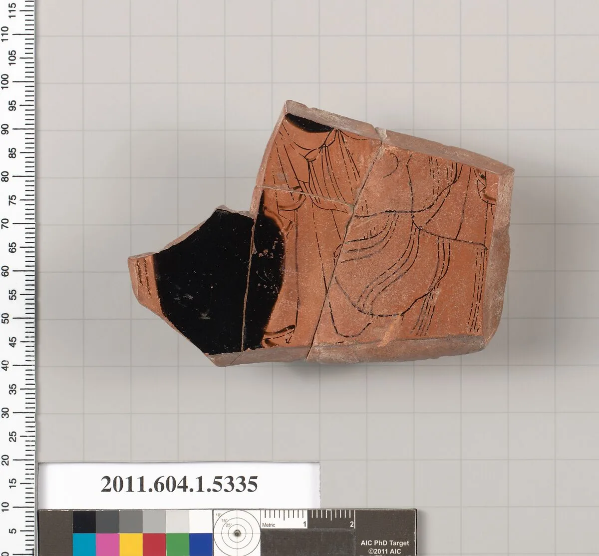 Terracotta fragment of a kylix (drinking cup) — Unknown