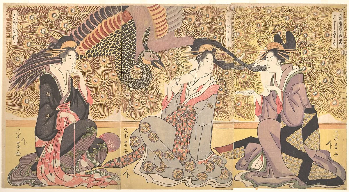 「扇屋昼見世畧」|Interior of the House called Ōgiya — Chōkōsai Eishō