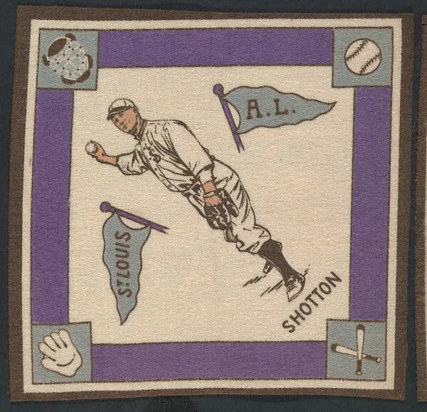 Burt Shotton, St. Louis, American League from Baseball Players Felt Blanket series (B18) — Unknown