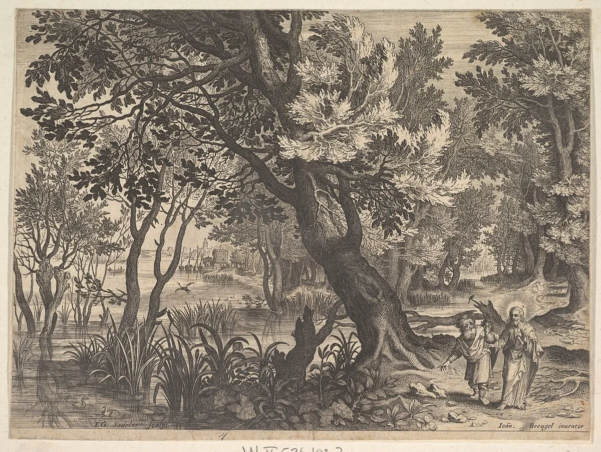 Landscape with Christ Tempted by the Devil — Aegidius Sadeler II|Jan Brueghel the Elder