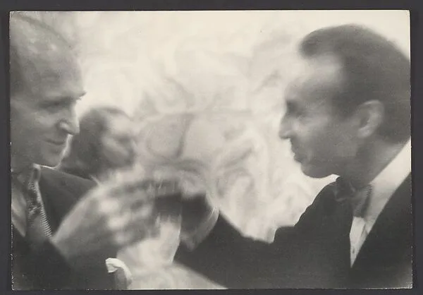 Anthony Tudor and George Balanchine Toasting at a Birthday Party for Balanchine — Sid Grossman