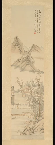 清 湯貽汾 山水 軸|Landscape