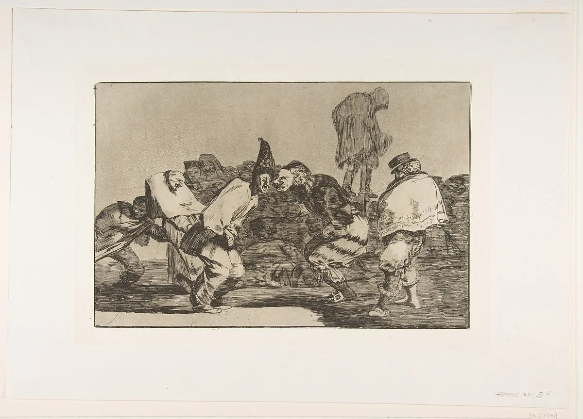 'Carnival Folly' from the 'Disparates' (Follies / Irrationalities) — Goya (Francisco de Goya y Lucientes)