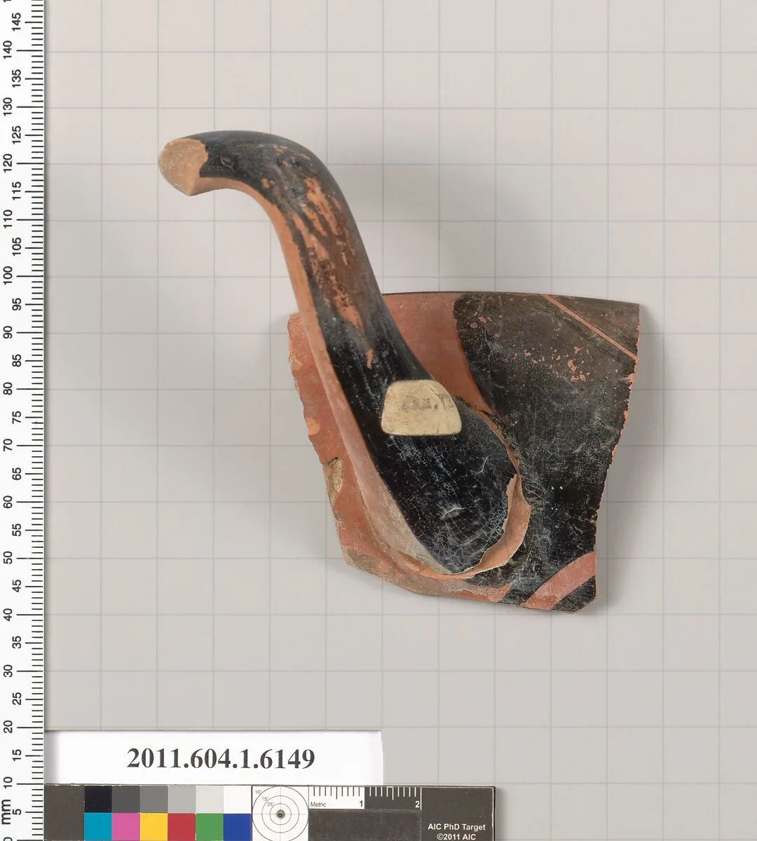 Terracotta fragment of a kylix (drinking cup) — Unknown