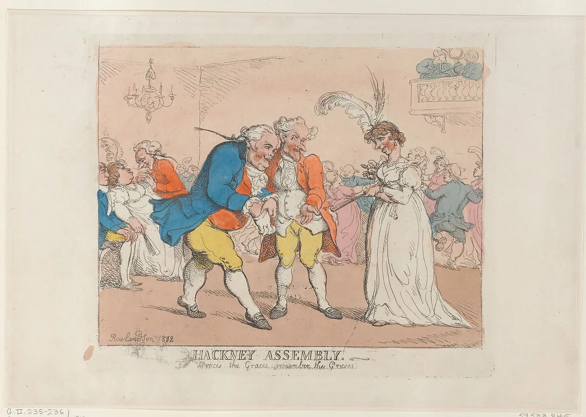 Hackney Assembly — Thomas Rowlandson