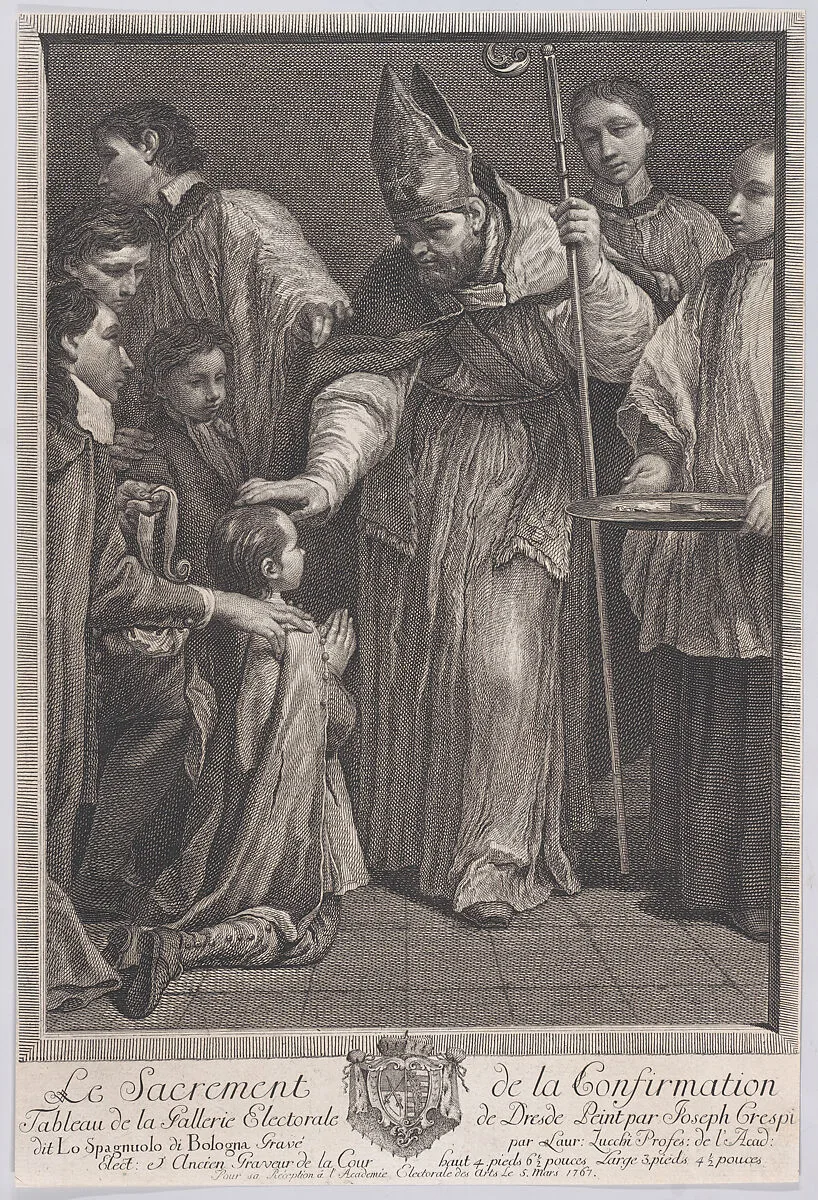 Confirmation, from "The Seven Sacrements" — Giuseppe Maria Crespi|Lorenzo Zucchi