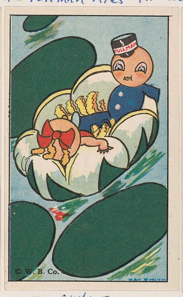 The Little Ferry, bakery card from the Pullman Kids in Wonderland series (D69), issued by the Weber Baking Company — Weber Baking Company