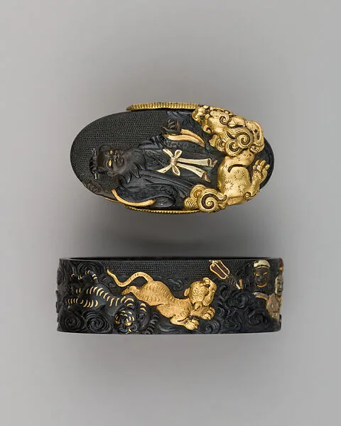 Sword-Hilt Collar and Pommel (Fuchigashira) — Unknown