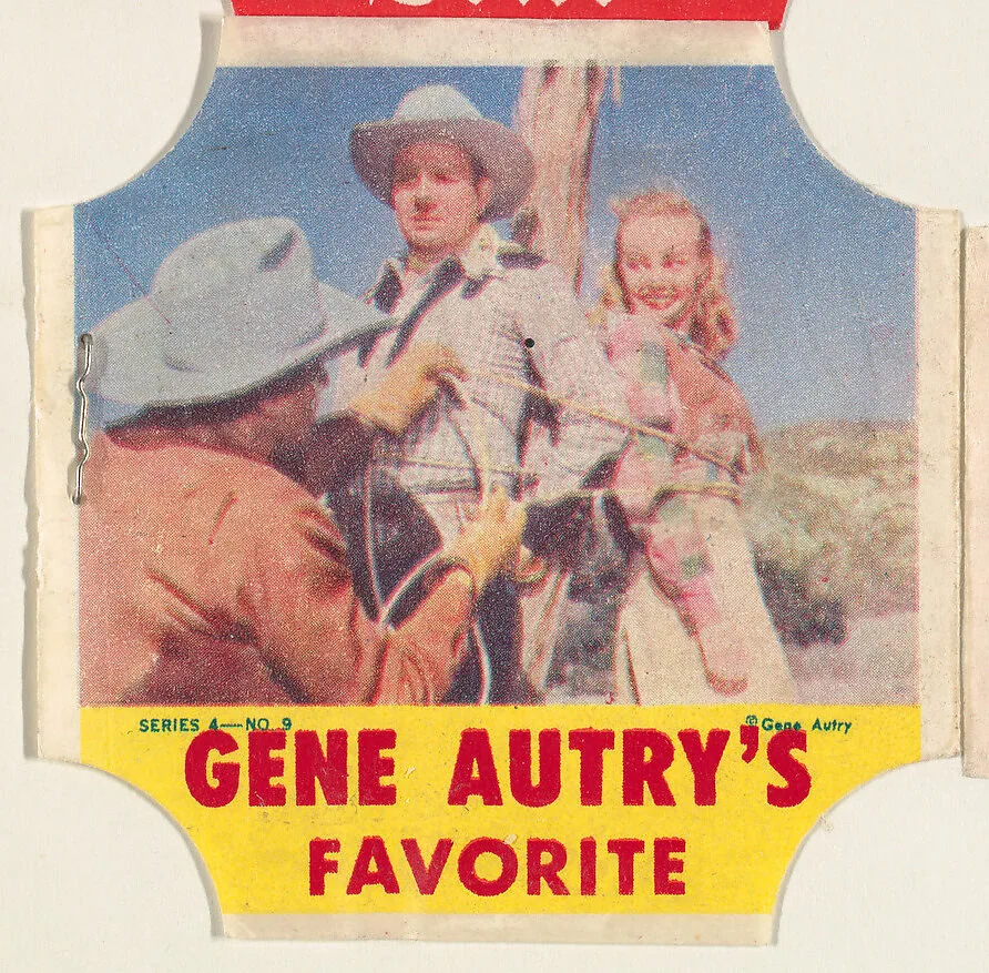 Gene Autry's Favorite, Series 4, No. 9, from the Gene Autry's Brand bread end labels series (D290-7) issued by Stroehmann Bread Company — Stroehmann Bread Company