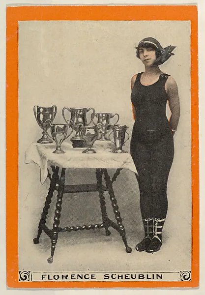 Florence Scheublin, No. 58, The Lifesaver, from the Champion Women Swimmers series (T221), issued by Pan Handle Scrap — Pan Handle Scrap Company