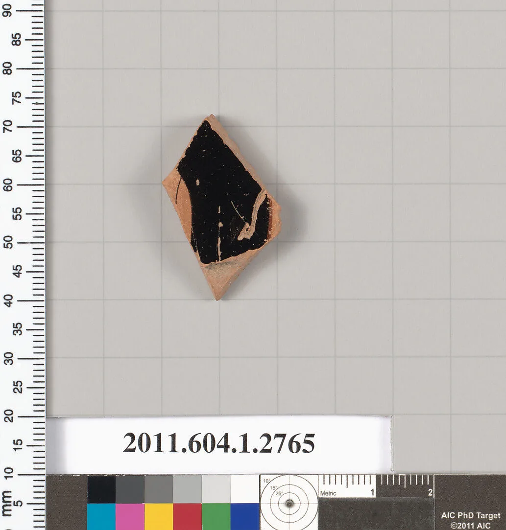 Terracotta fragment of a kylix (drinking cup) — Unknown