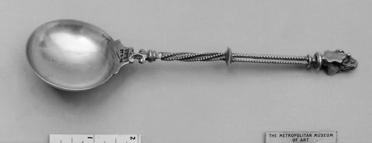 Shield-top spoon — Unknown