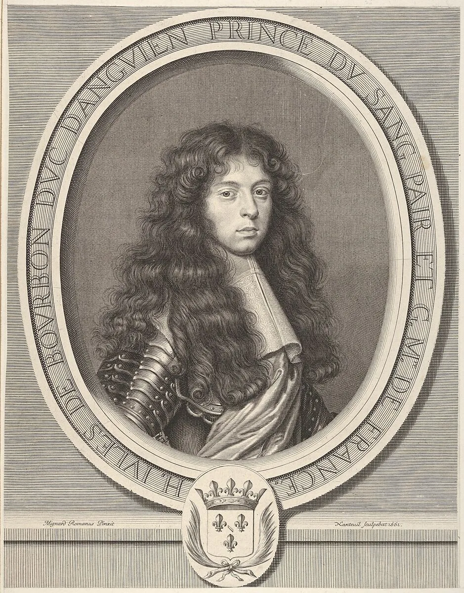 Henri-Jules de Bourdon, duc d'Enghien — Robert Nanteuil|Pierre Mignard