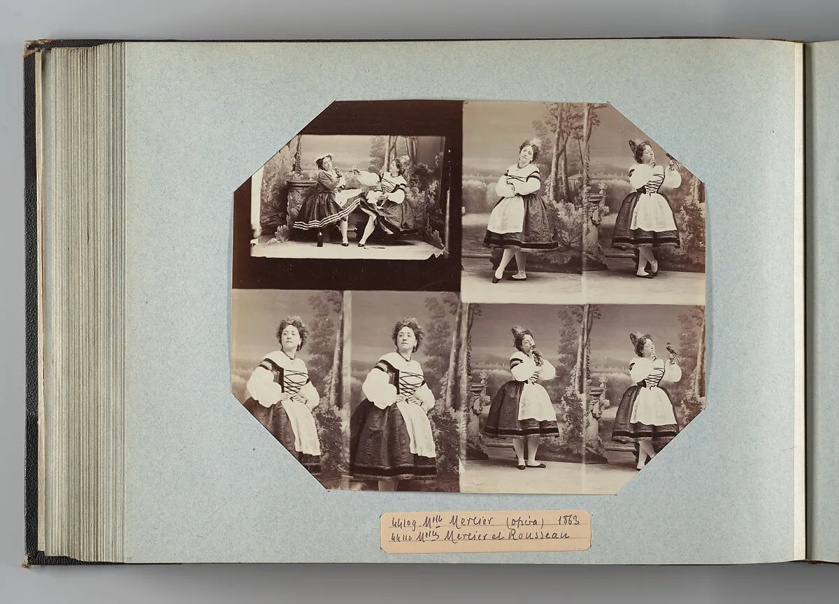 Mlle Mercier; Mlles Mercier et Rousseau — André-Adolphe-Eugène Disdéri